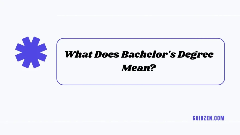 bachelors degree or bachelor's degree