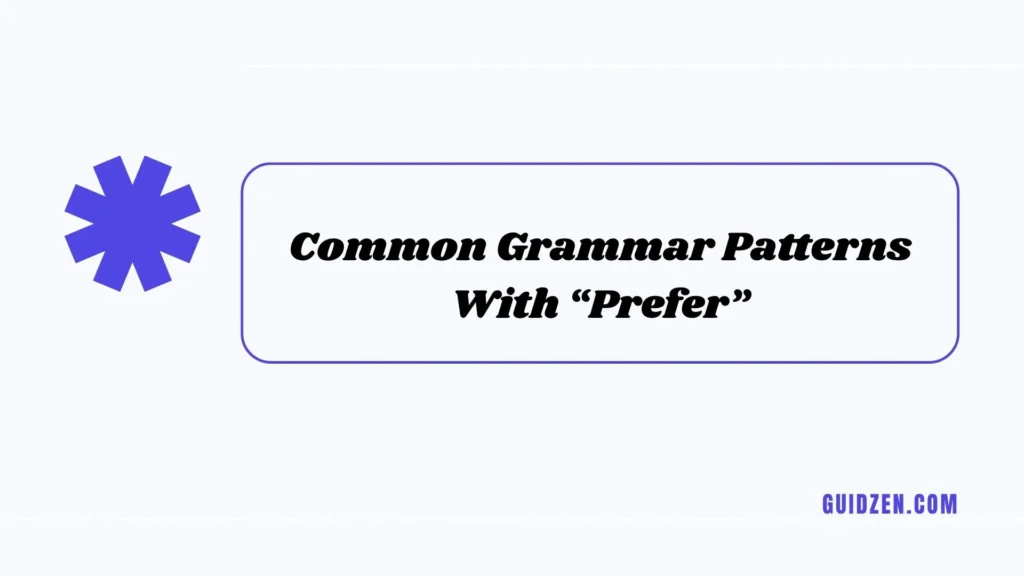 perfer or prefer