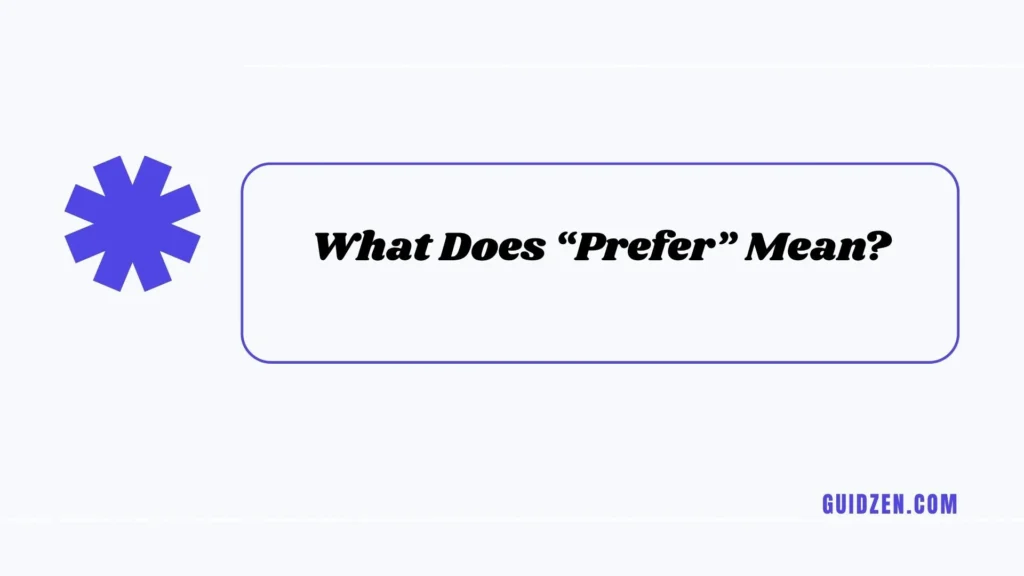 perfer or prefer