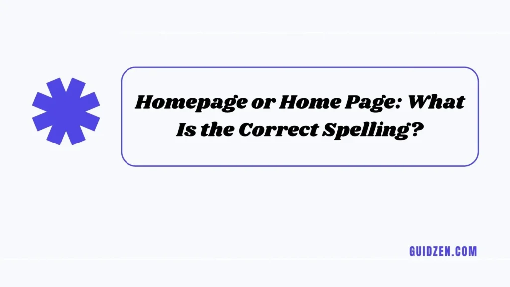 homepage or home page