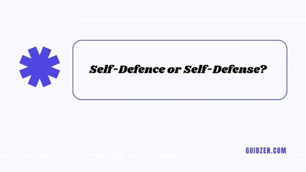 defence or defense