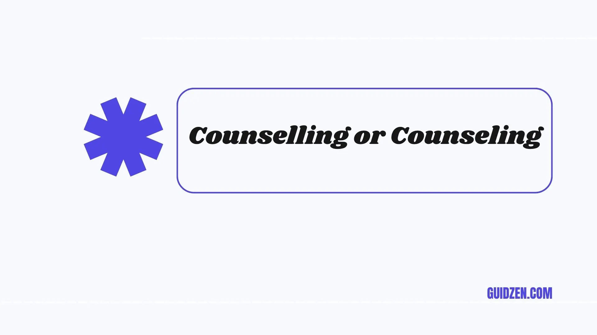 counselling or counseling