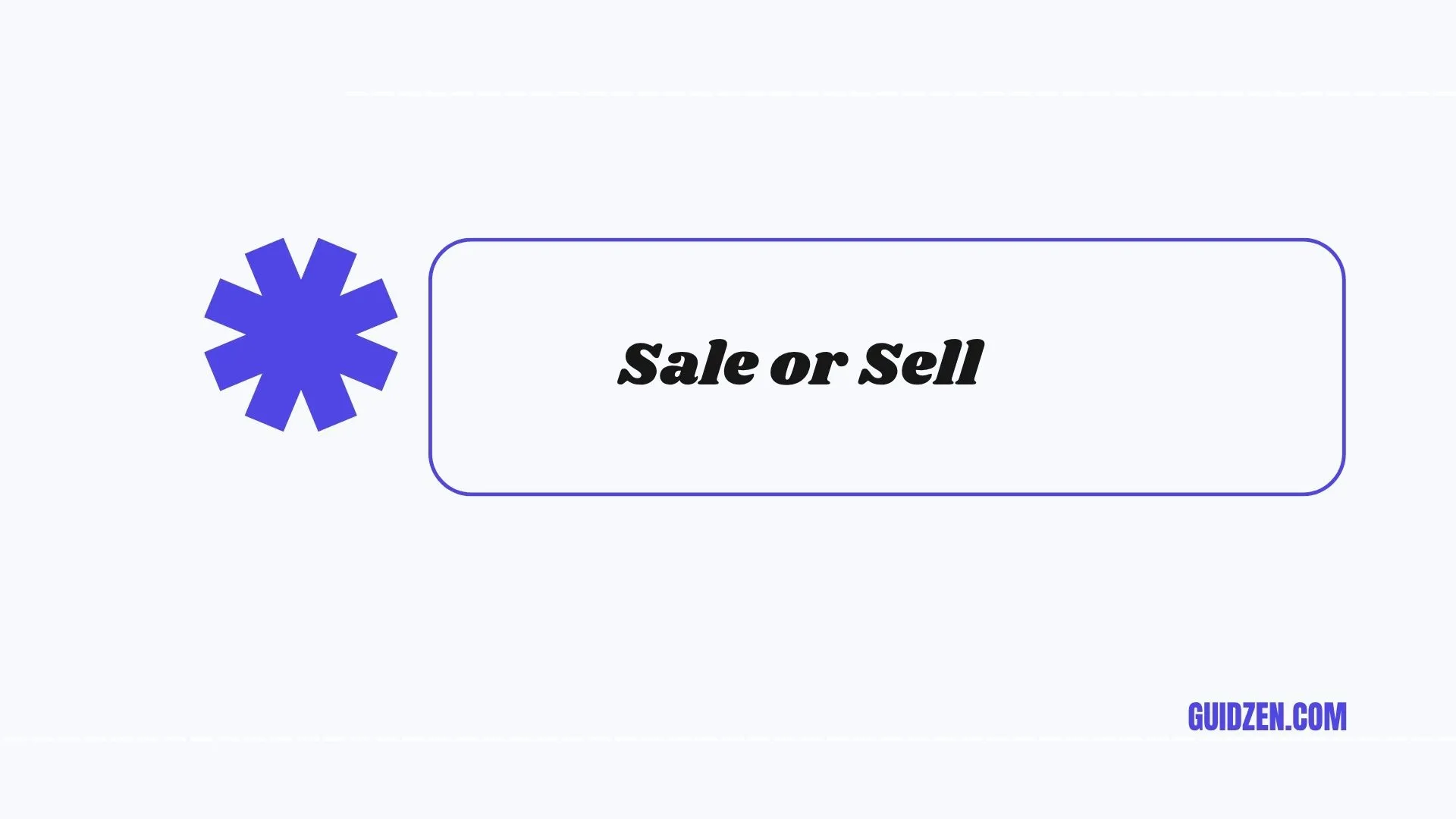 sale or sell