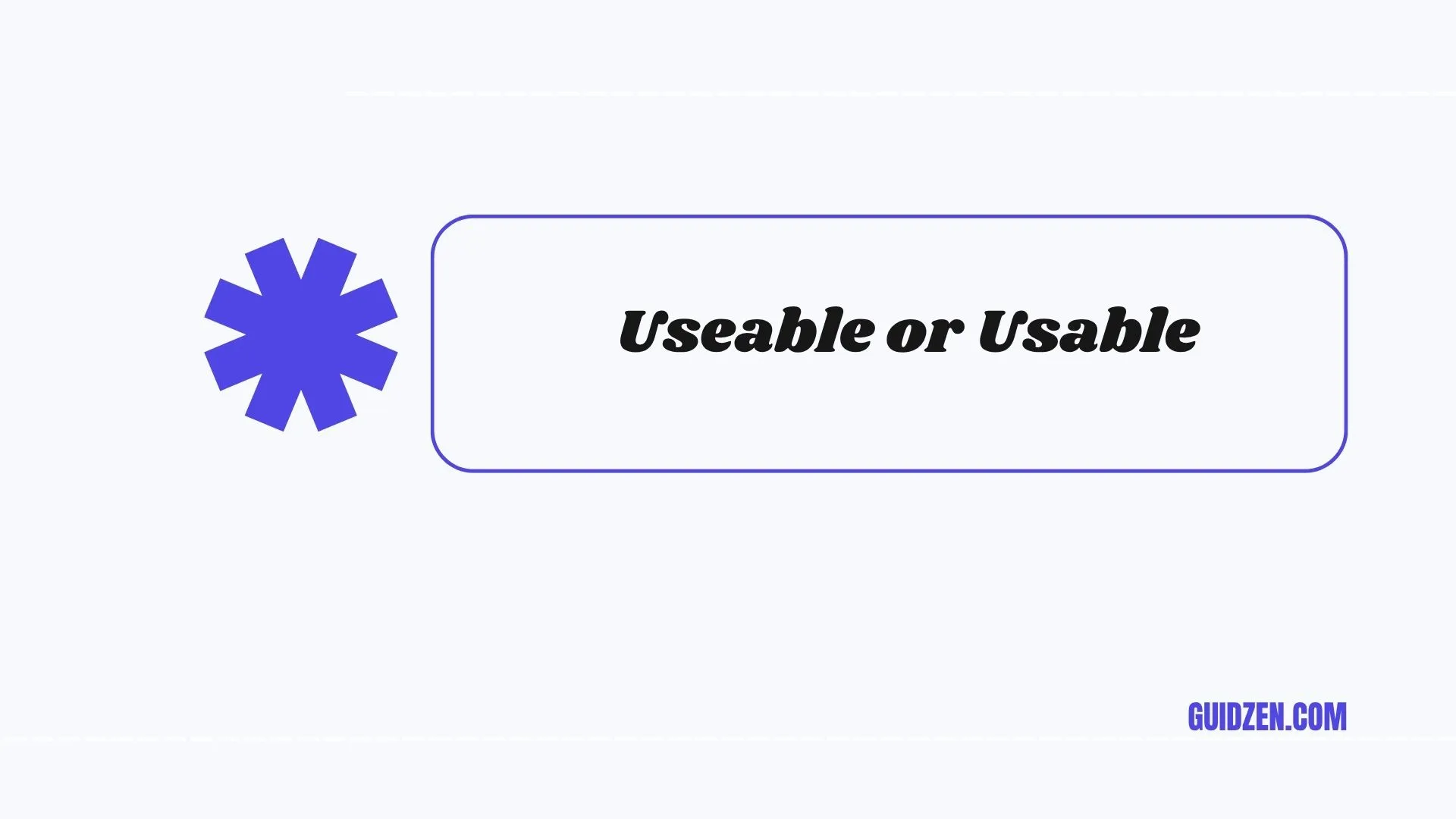 useable or usable