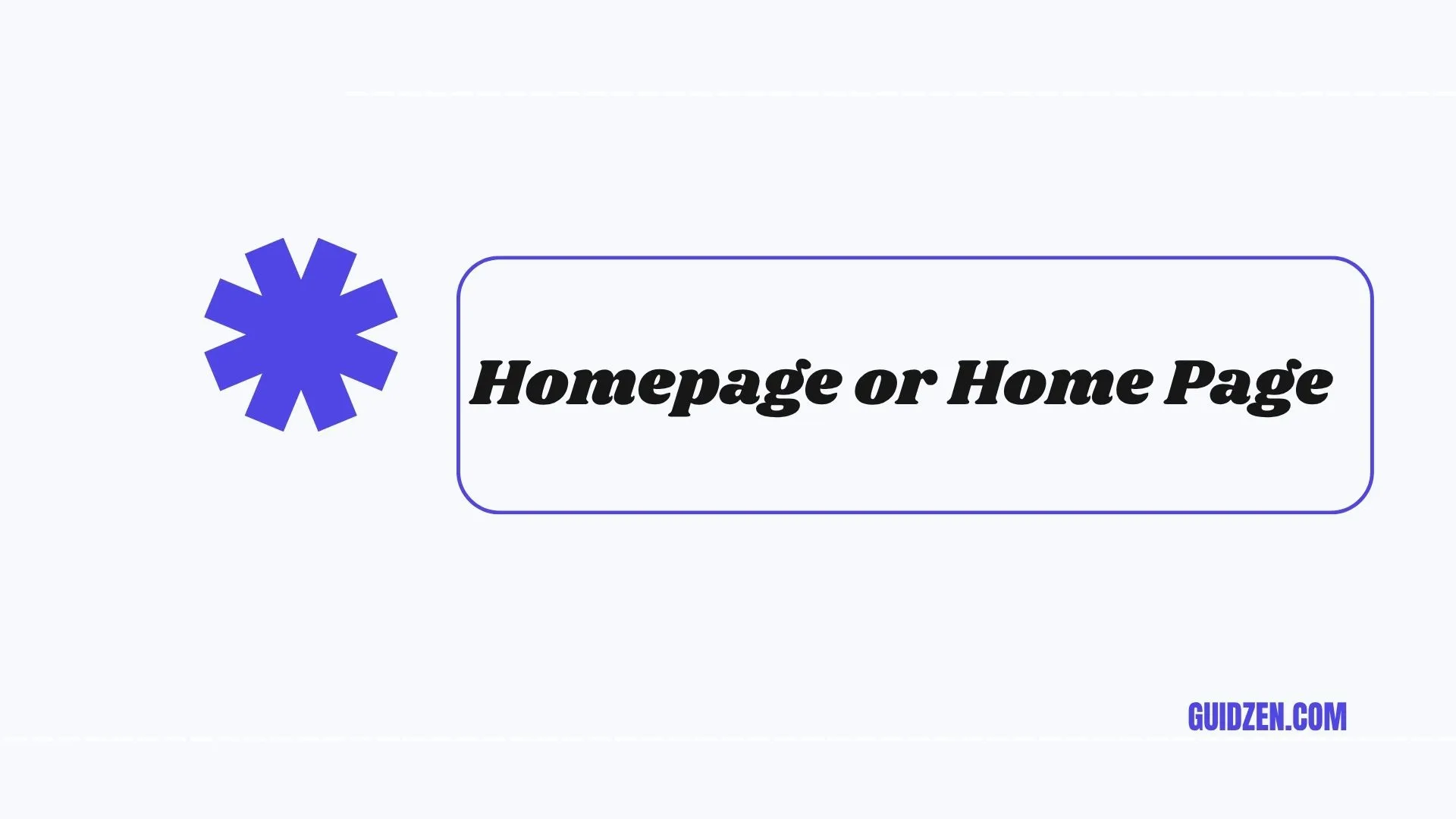 homepage or home page