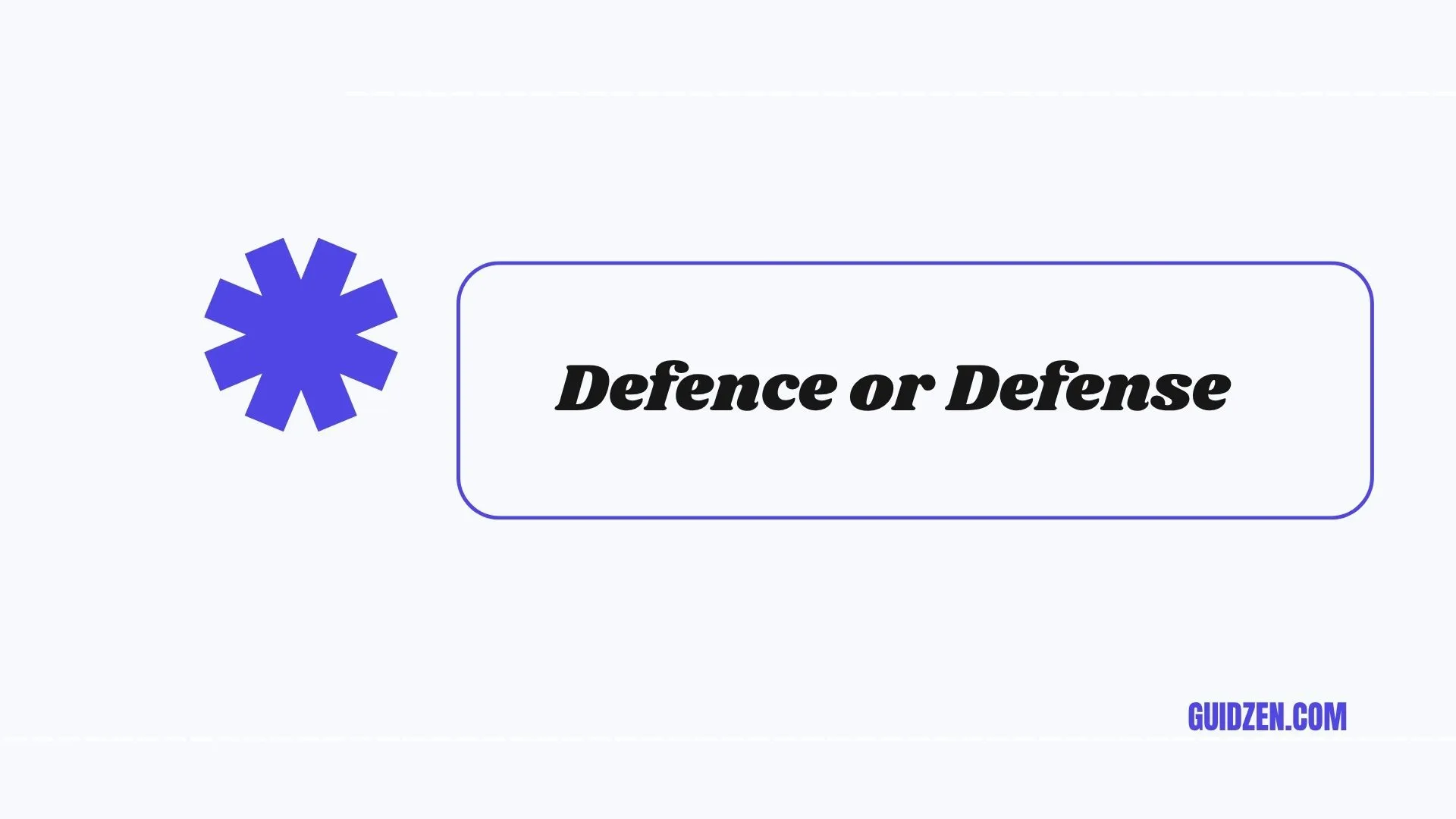 defence or defense